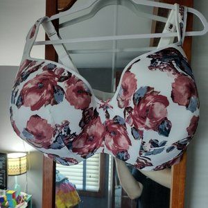 White Floral Cacique Bra